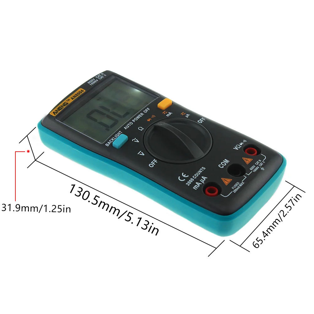 ANENG AN8004 multimetro Digital Multimeter Profesional Transistor Capacitor Tester esr lcr multi meter analog multimeter true rm