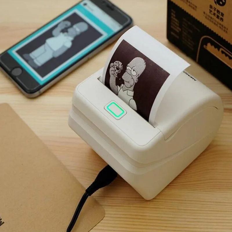 Memobird g1 الجديد جيب صورة طابعة الباركود طابعة wifi واجهة مايكرو usb pos إرسال 3 أجزاء ورقة شحن مجاني