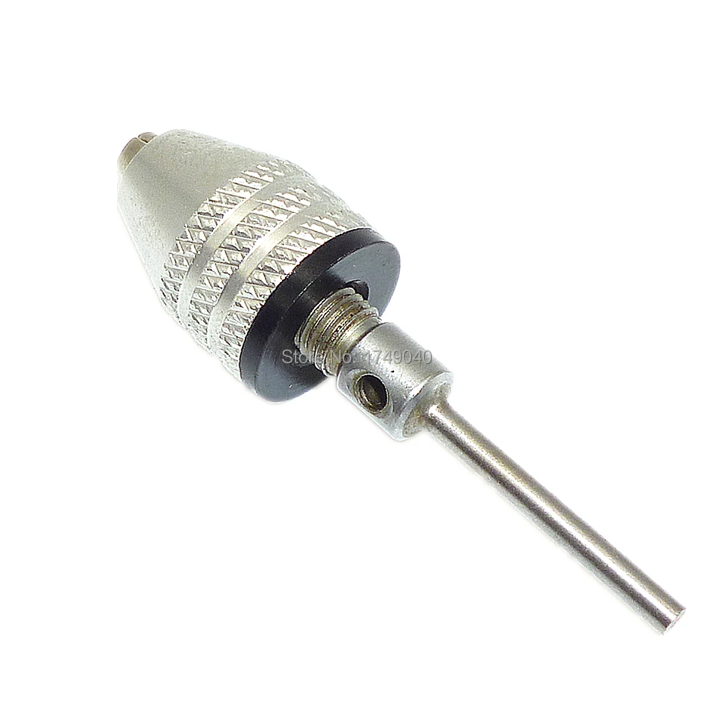 Keyless Drill Bit Chuck Clamping Range 0.3-3mm with 2.3mm Shank Connecting Shaft Electric Grinder Adapter for Power Rotary Tool |