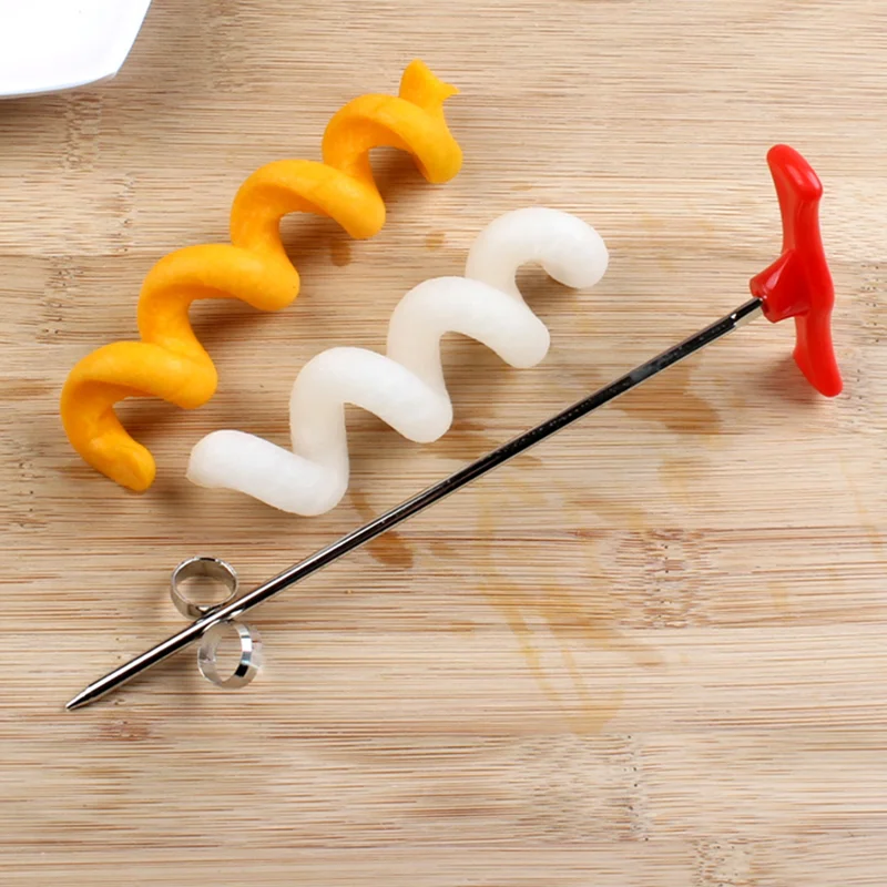 

1PC Vegetables Spiral Knife Carving Tool Potato Carrot Cucumber Salad Chopper Manual Spiral Screw Slicer Cutter Spiralizer