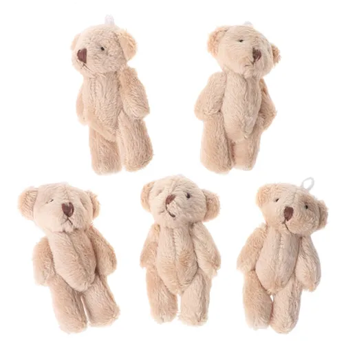 5 шт. Kawaii маленькие медведи плюшевые мягкие игрушки жемчужные бархатные куклы подарки мини плюшевый медведь MAY7-AXY - Цвет: LBN