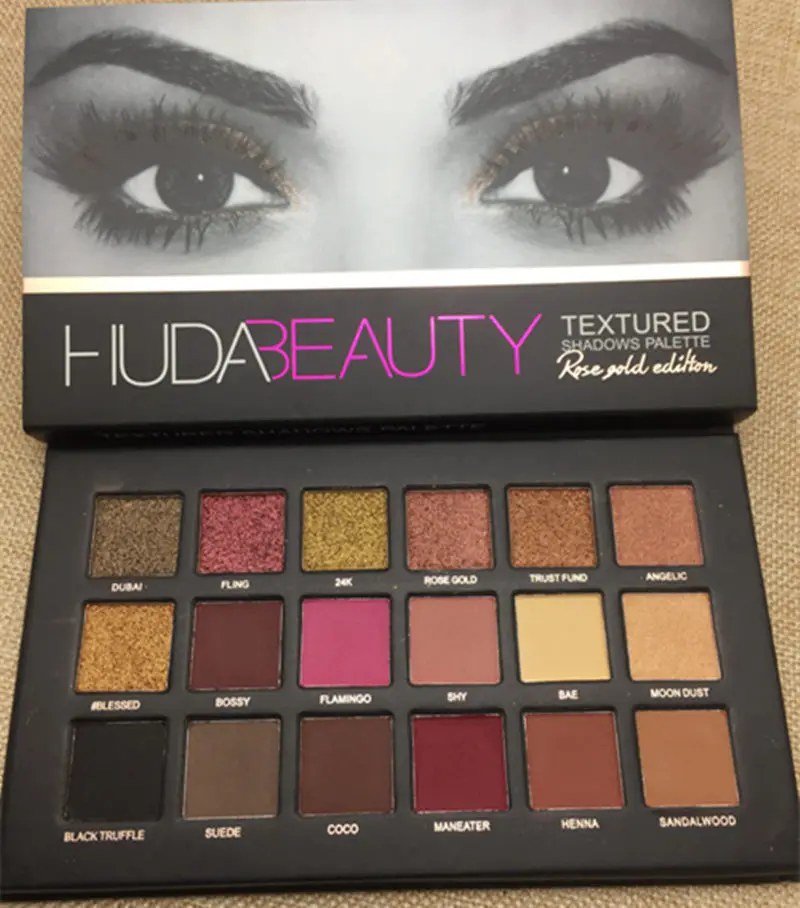

NEW Palette Huda Beauty Shimmer Eyeshadow 18 Colors STAMP Palette Matte Eyeshadow Glitter Palette Make Up Set Beauty Matte