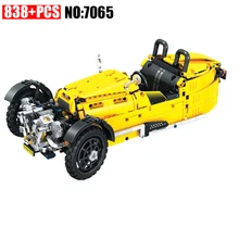 AIBOULLY 838 шт 7065 техническая серия трехколесная Классическая машина детские конструкторы игрушки для детей Подарки