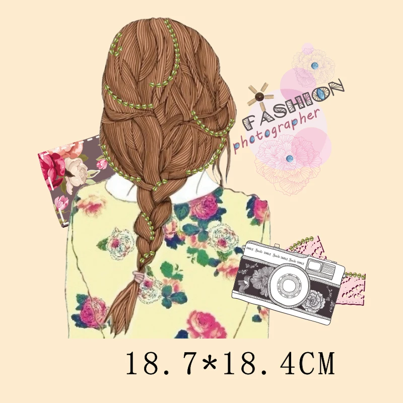 DoreenBeads Pretty Girl Patch футболка с наклейкой на пресс наклейку моющиеся утюжок для