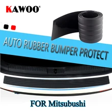 KAWOO Para ASX Outlander de Mitsubishi I-miev Colt Shogun Carro De Goma Retaguardia Parachoques Proteger Cubierta de Umbral Coche Cojín de la Estera Styling