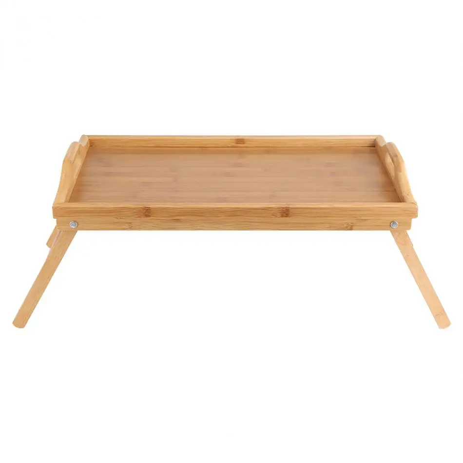 Портативная подставка для ноутбука, охлаждающая подставка для ноутбука, складной бамбуковый поднос для кровати, для завтрака, ноутбука, стол для чая, сервировочный столик