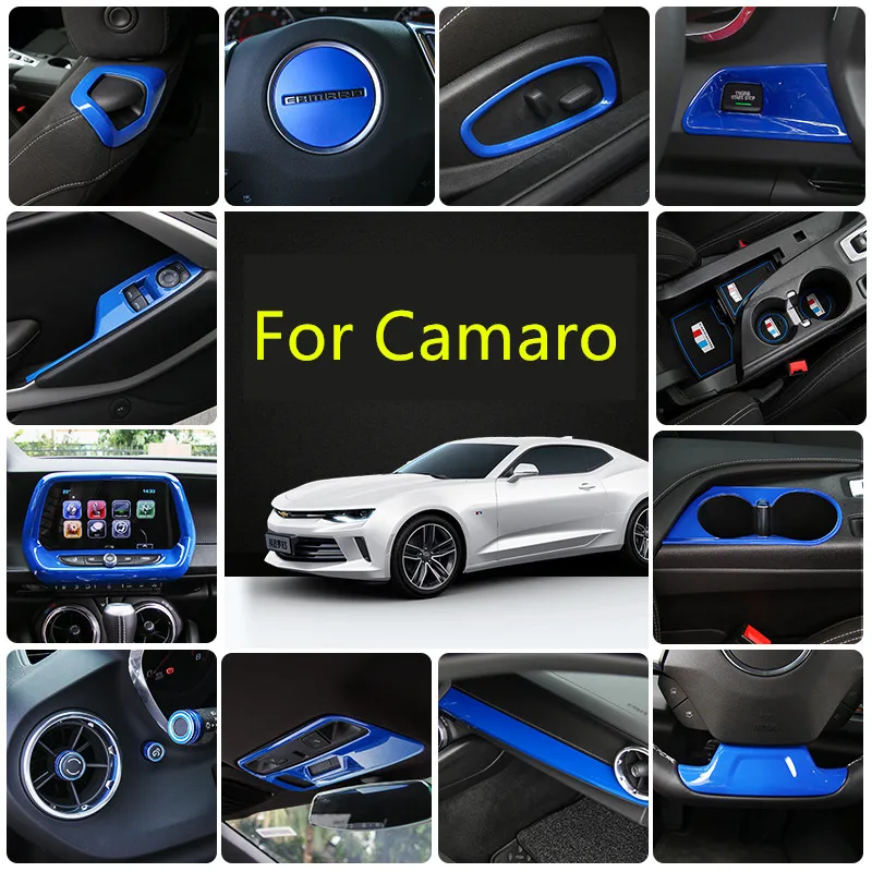 Синий Модный Элегантный Дверные Ручки рамка для Chevrolet Camaro AAA038F