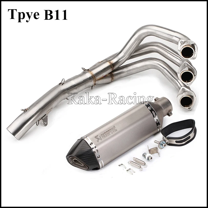 MT-09 FZ-09 Motorcycle Akrapovic Exhaust Muffler Full System Slip-on modified Pipe For Yamaha MT09 FZ09