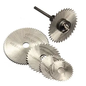 

High Quality 6pcs/set Mini HSS Circular Saw Blades Rotary Tool For Dremel Metal Cutter Hand Tool Cutting Diamond Discs Mandrel