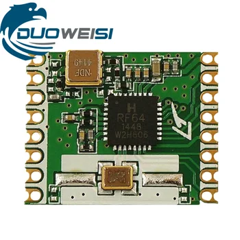 

RFM64 RFM64W | Wireless Transceiver | Power Consumption 2.6mA | SX1212 | 433M | SPI interface| 20 * 16mm | 200m