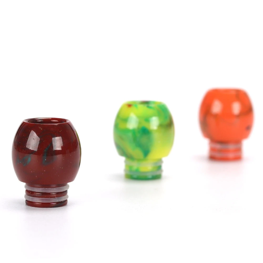 

Coil Father Round Curve Resin Wide Bore 510 Drip Tip Epoxy Resin Driptips Accessory for 510 Tank Electronic Cigarette Atomizer