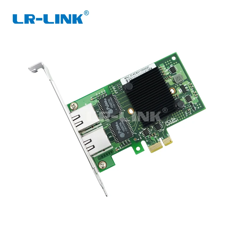 LR-LINK 9222HT Intel I350-T2 Совместимость Gigabit Ethernet двойной RJ45 Порты и разъёмы Сетевой адаптер PCI-Ex1 сетевая карта 10/100/1000 Мбит/с для ПК