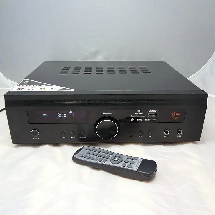 Диджей-880 60 Вт * 2 + 120 1 канала HiFi домашний усилитель звука караоке Bluetooth с цифровым