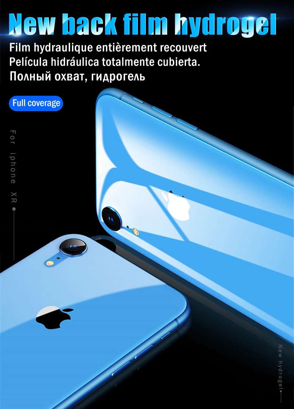 15D полное покрытие изогнутая задняя пленка для iPhone XR X 11 Pro XS MAX Защита экрана для iPhone 8 7 6 6s Plus Гидрогелевая пленка не стекло