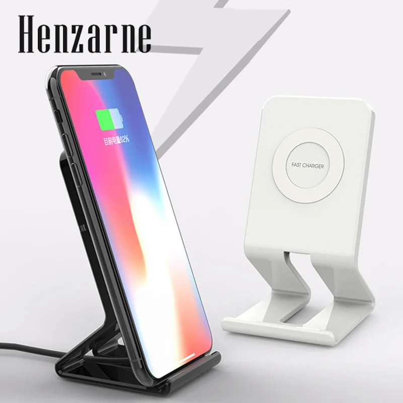 

Henzarne Wireless Charger, Wireless Charger Compatible iPhone XR/XS Max/XS/X / 8/8 Plus Samsung Galaxy S9/S9+/S8