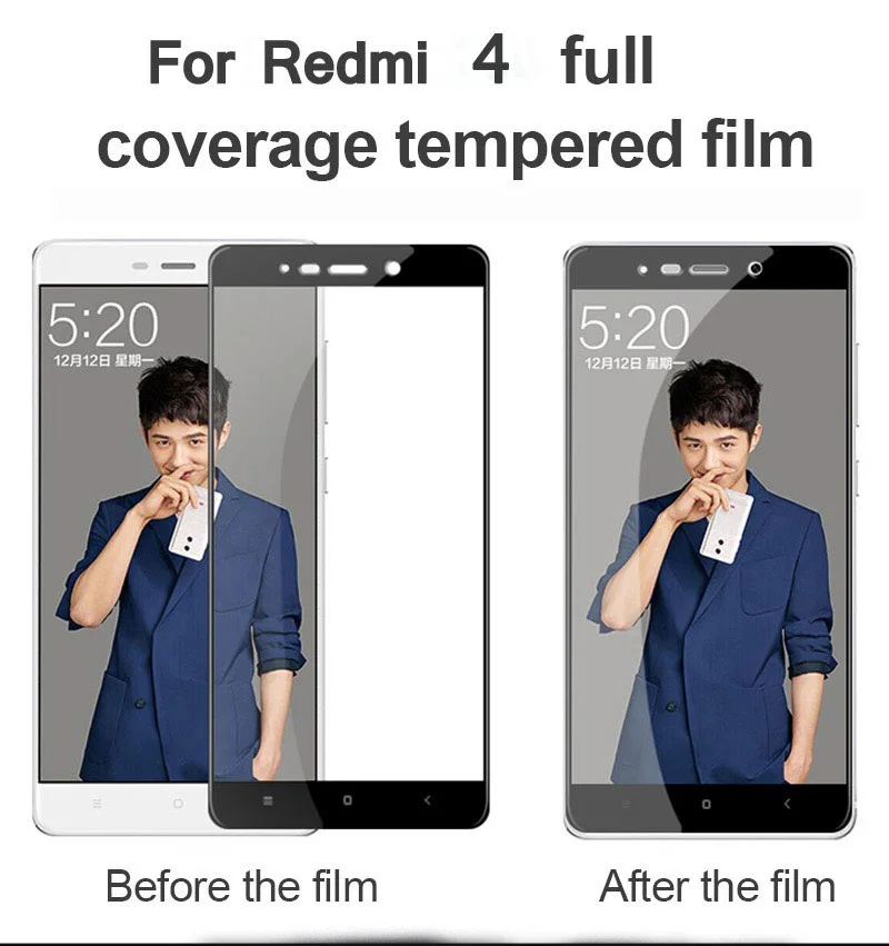 TOMKAS Glass For Xiaomi Redmi 4 32G Screen Protector Scratch Proof Full Cover For Xiomi Redmi 4 16G 4X 4A 5A Tempered glass (17)