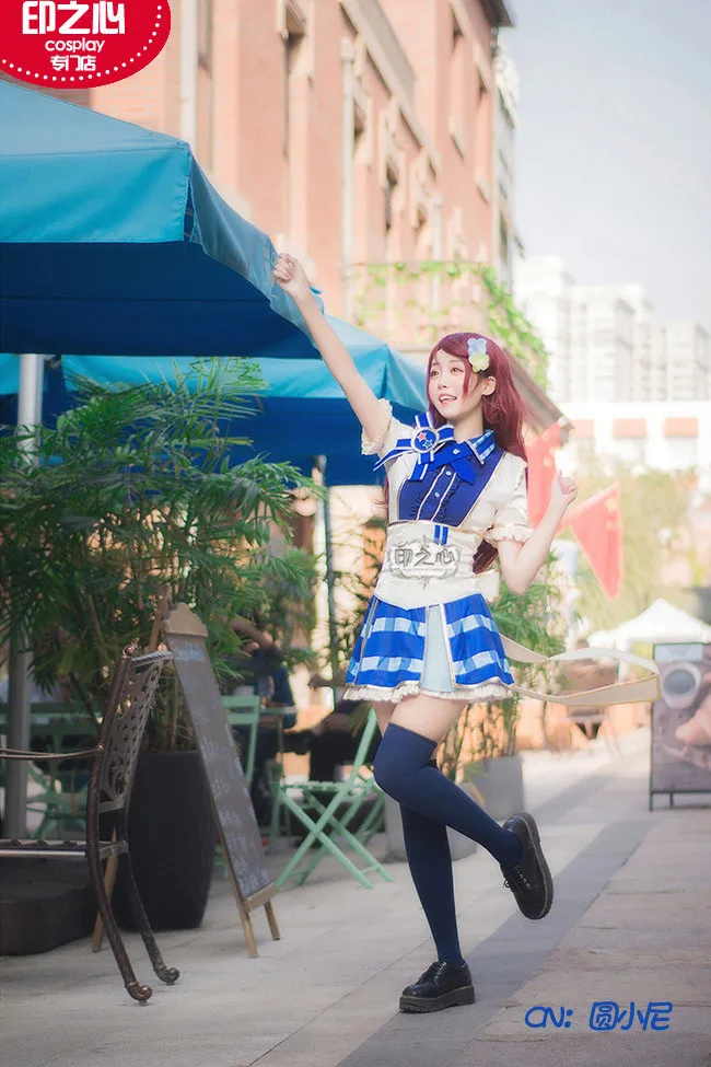10-летняя группа поддержки LoveLive! Символ школьного фестиваля всех звезд сиф Косплей Костюм Хэллоуин Униформа Платье для выступлений на сцене s-xl