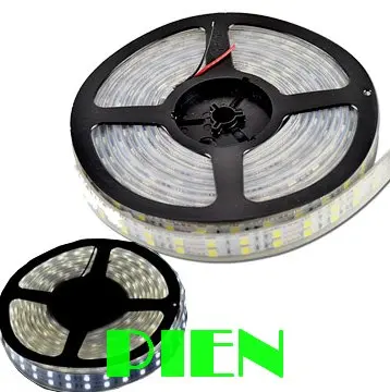 

Double row 5050 rgb led strip light 120 leds m dual sided density Waterproof ip65 tape ruban tiras 5m 12v white Free Shipping 5M