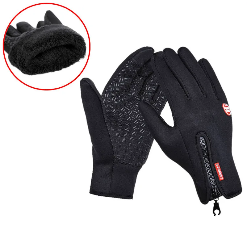 Sports de plein air gants imperméables épaississement gants vent chaud Windstopper doigt complet équitation gants vélo pêche gants