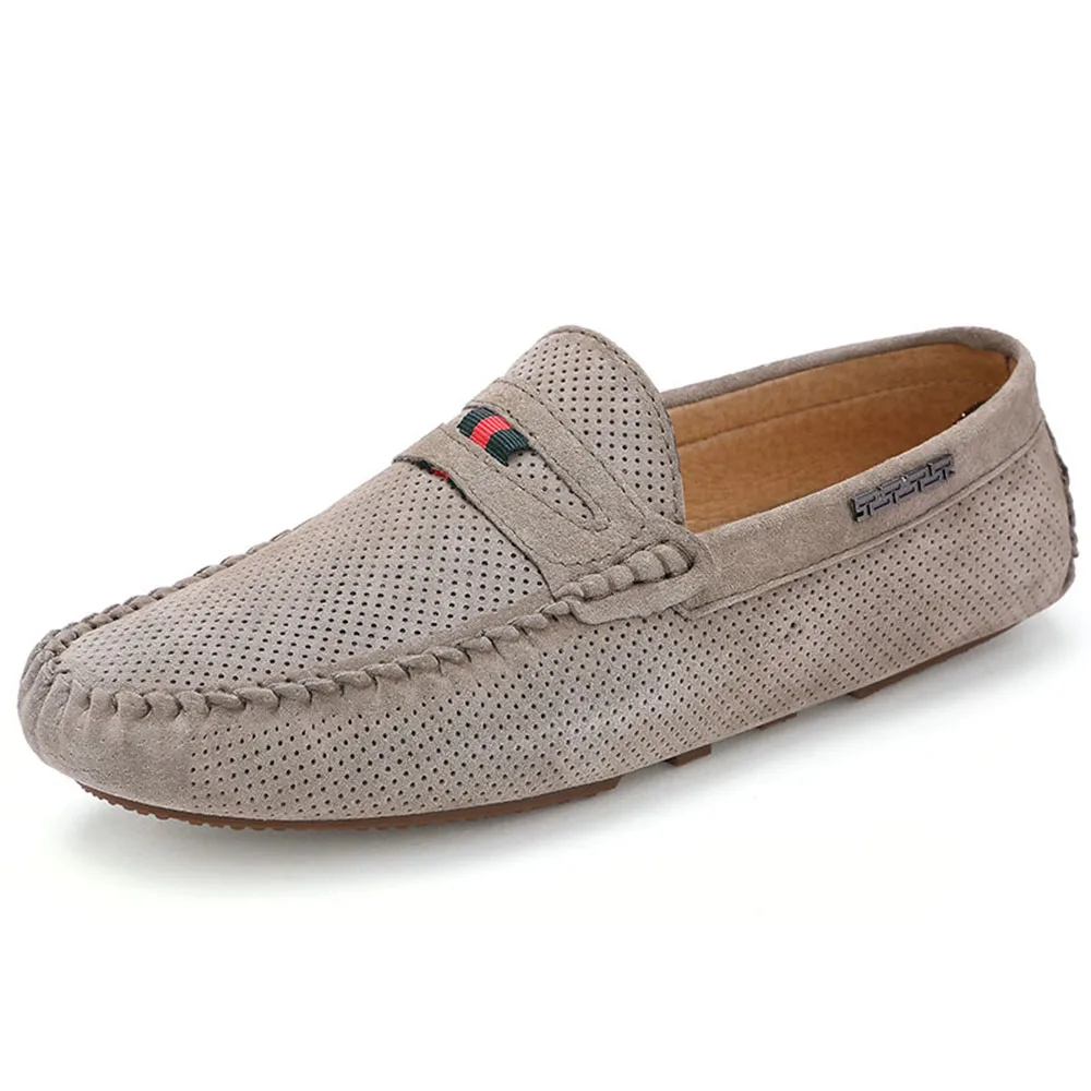 Xemonale verano fresco hombres mocasines centavo moneda cuero corte transpirable mocasín deslizamiento Casual barco|Mocasines| - AliExpress