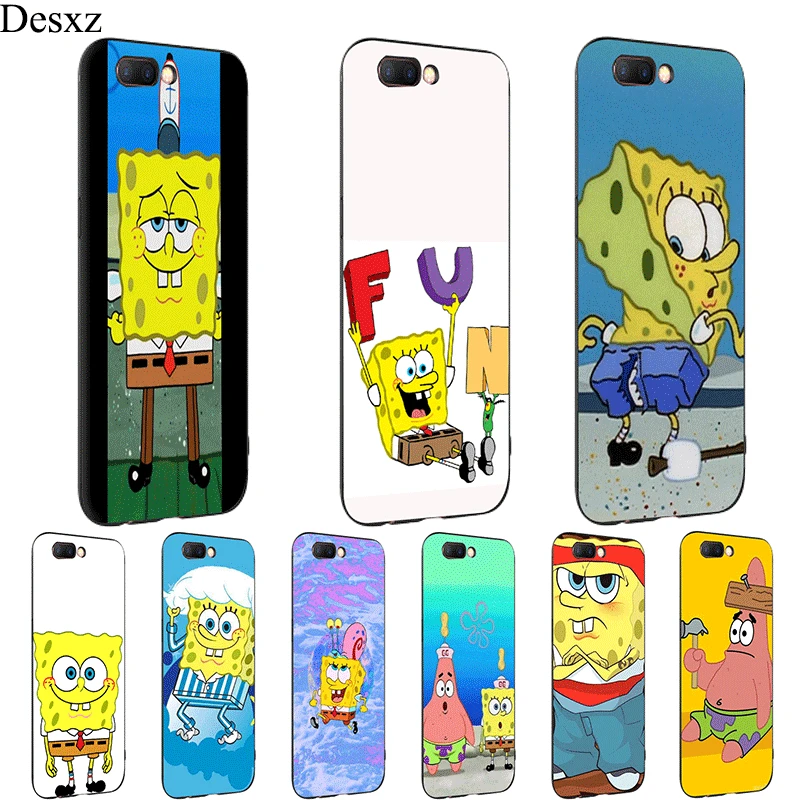 

Desxz Cell Phone Case Silicone Spongebob For OPPO A3s A5 A39 A57 F1s A59 A83 A1 A73 F5 F7 F9 A7X R9 R9S R11 Cover