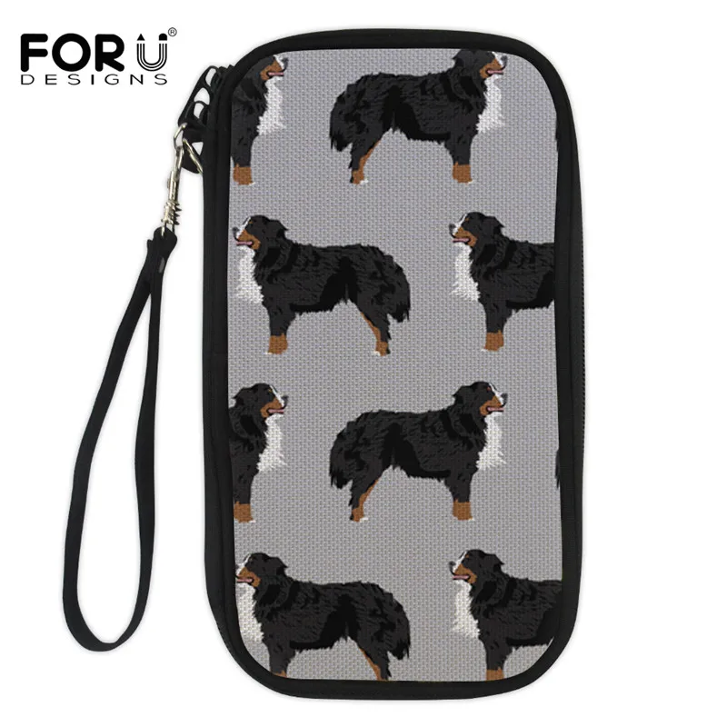 FORUDESIGNS Bernese Dog принт «домашние животные» кошелек-Карточница дорожный Держатель для паспорта многоцелевой органайзер для хранения клатч - Цвет: ZJZ535Z6