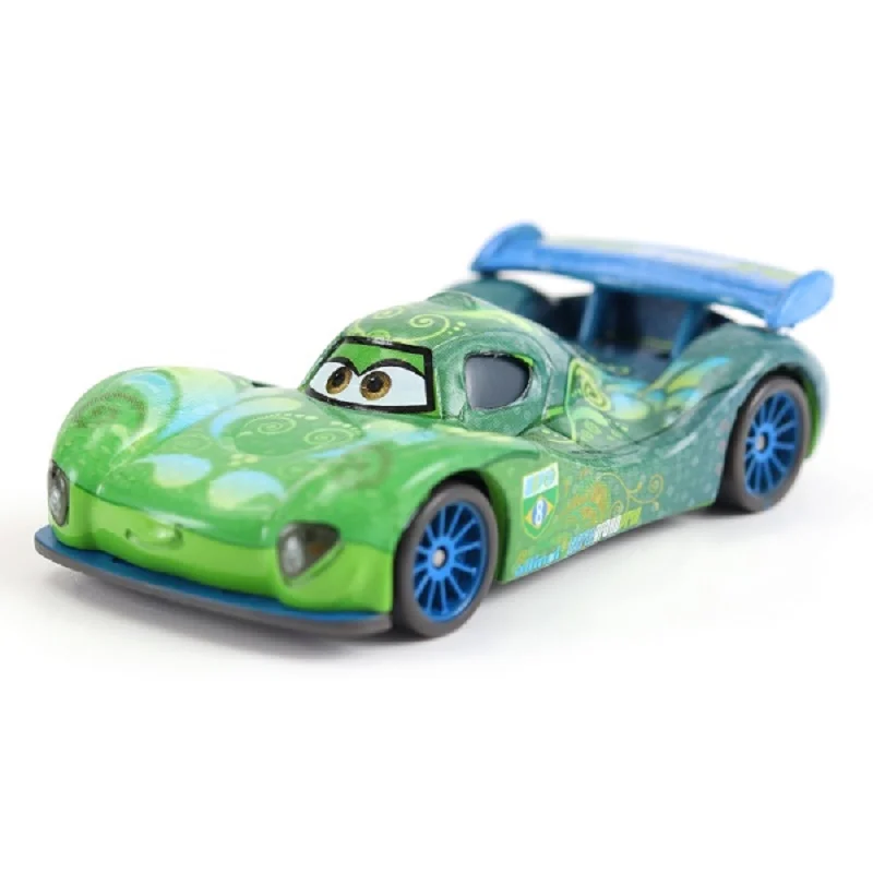 

Cars Disney Pixar Cars 2 Carla Veloso With Metallic Finish Metal Diecast Toy Car Loose Brand New In Stock & Sticker