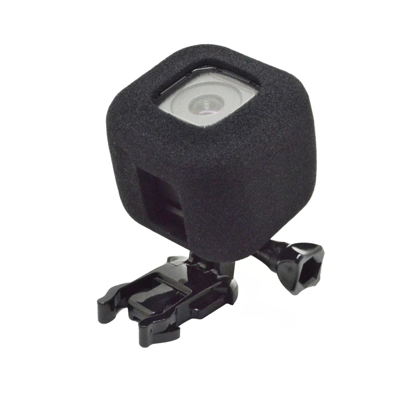 1pc Black Camera Windproof Wind Foam Noise Reduction Sponge Cover Suitable For Gopro Hero Session 5/4 Session