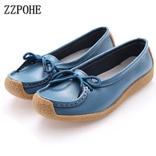 Zzpohe весна г. Новая женская модная повседневная обувь без каблука горох мать обувь с мягкой подошвой женская юбка удобная обувь для вождения