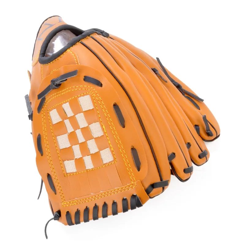 1 шт. бейсбольная перчатка профессиональная коричневая левая рука софтбол Бейсбол перчатка для тренировок Бейсбол Спорт на открытом воздухе оборудование для бейсбола