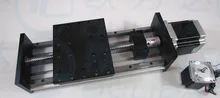 Gx155 * 150 1605 mesa deslizante curso efectivo 200mm trilho de guia do eixo xyz linear motion + 1 pc nema 23 stepper bloco do motor duplo