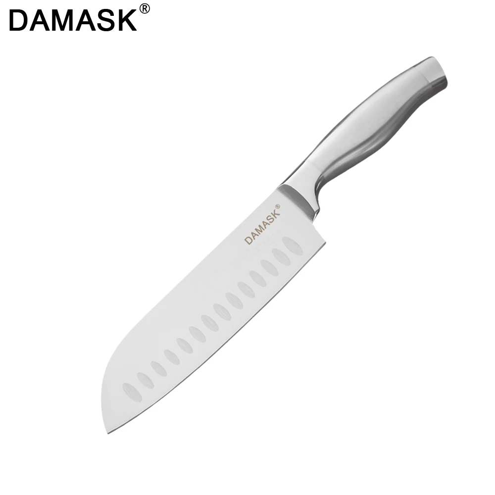 

Damask Kitchen Knife Set Seamless Welding Stainless Steel Knife Japanese Chef Knife Santoku Slicing Cutlery Cooking Knives