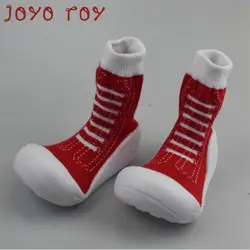Joyo roy детские носки первые ходунки с резиновой мягкой подошвой Обувь для мальчиков и девочек GXY006