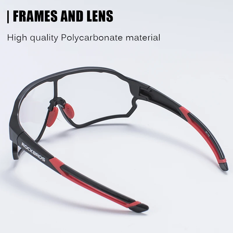 Pаспродажа ROCKBROS фотохромные велосипедные очки, велосипедные UV400 спортивные солнцезащитные очки для мужчин и женщин, антибликовые легкие велосипедные ...