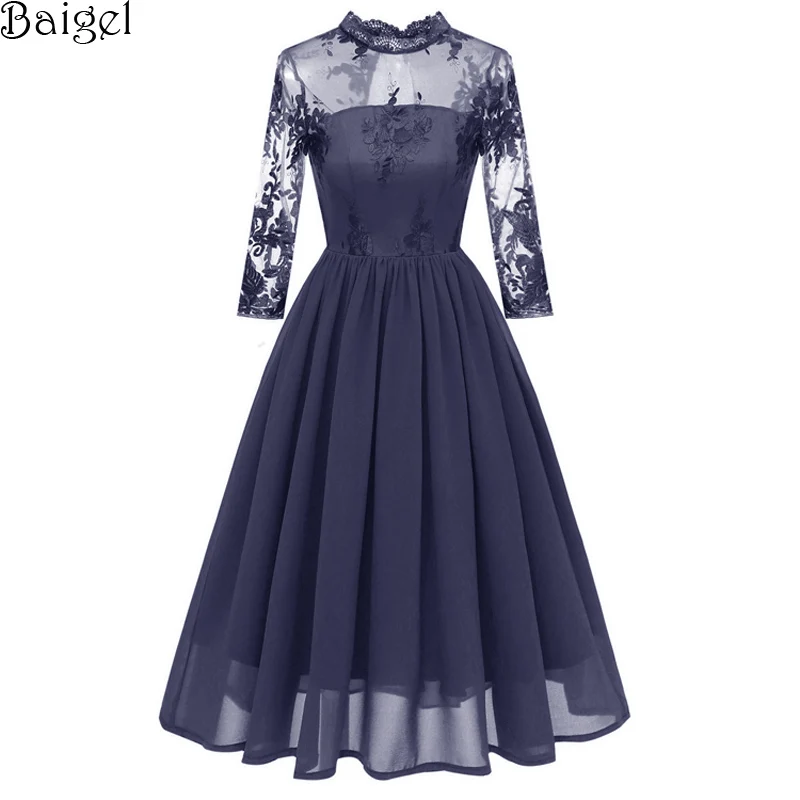 turtleneck evening dress