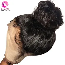 Eva Hair 180% Density 360 Lace Frontal Wigs Pre Plucked With Baby Hair Brazilian 100% Remy Curly Human Hair Wigs For Black Women