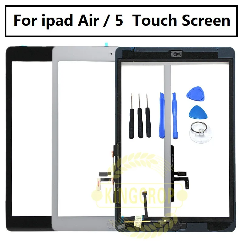 For ipad Air 1 A1474 A1475 Touch Screen Digitizer Assembly &amp Home Button repair parts 5 Tablet touch panel | Мобильные телефоны