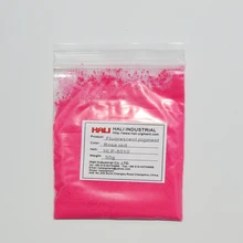 Флуоресцентный порошок, флуоресцентный пигмент, полировка для ногтей, пункт: HLP-8010, цвет: розовый красный, 1 лот = 50 г, широко используется