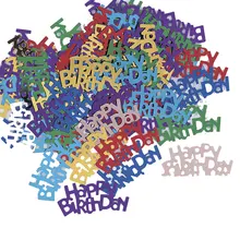 12 г ПВХ на день рождения конфетти Блёстки возраст Номер Scatters День рождения украшения конфетти стол Декор вечеринок