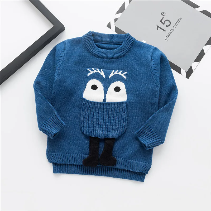 Модный детский свитер; сезон осень-зима; теплый вязаный свитер для мальчиков; Верхняя одежда для малышей