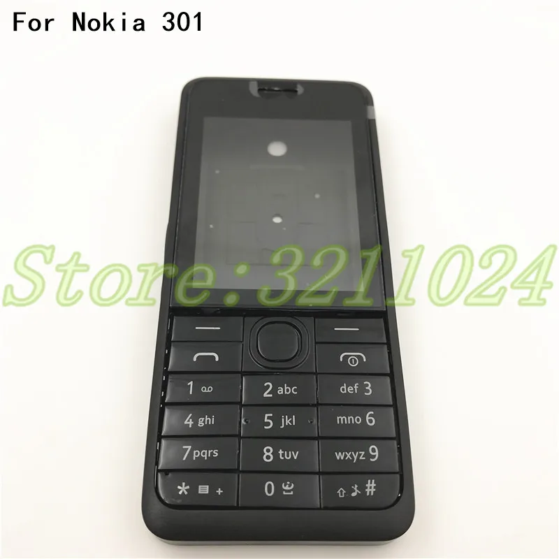 Per Nokia 301 Asha N301 Versione Doppia Scheda Custodia Completa Completa Per Telefono Cellulare Custodia Tastiera Inglese