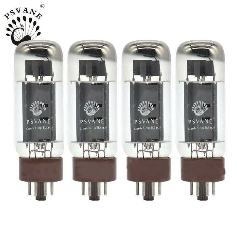 4 х Psvane HiFi EL34C усилитель вакуумной трубки новый испытания EL34B 6CA7 Согласованные Quad| |