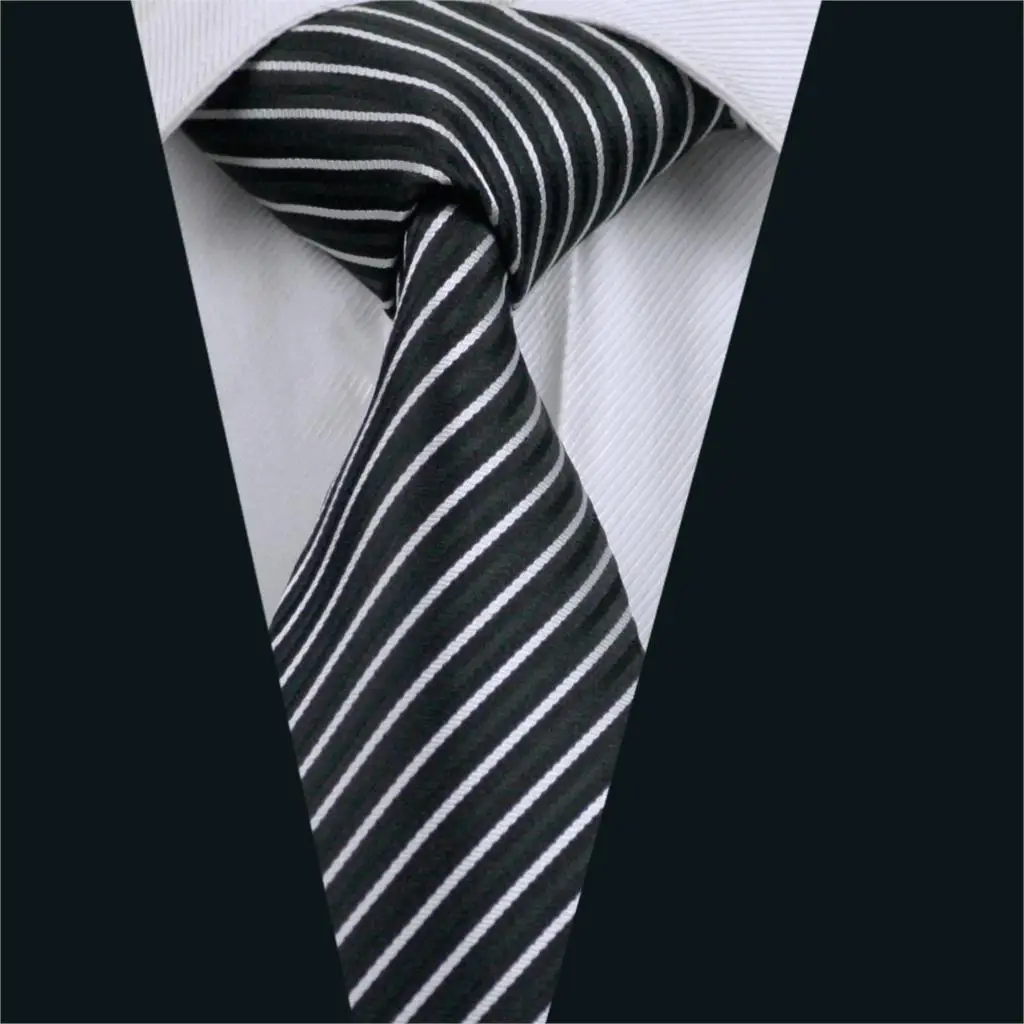 mens black silk ties