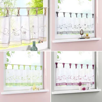 

Modern 1 Pcs Window Curtain Valance Short Design Decoration For Kitchen Home Cafe Room DC112