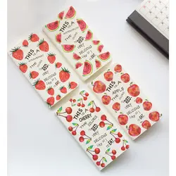 30 листов фрукты Клубника Cherry арбуз мягкая подкладка дневник тетрадь студент канцелярские блокнот ежедневник