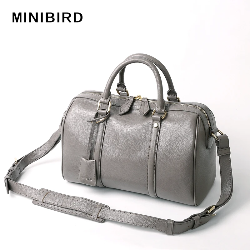 

Lady Boston Bag Cowskin Genuine Leather Handbags Girls High Quality Fashion Crossbody Bag Women Pillow Totes Strap Shoulder Bags