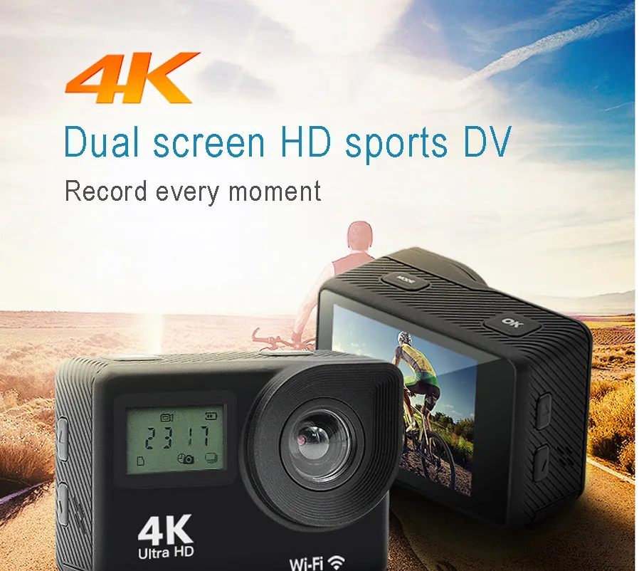Dual 4K Camera Mini Camcorder