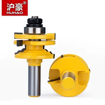 

HUHAO 1pc 1/2" Shank Glass Door Frame Joint Router Bit Tungsten Carbide Woodworking Milling Cutter A Dual-use For Mortising