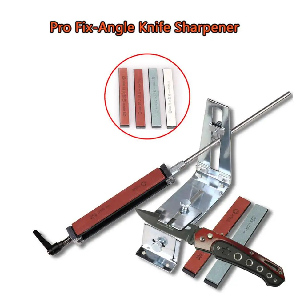 

Professional Stainless Steel Iron Steel Fixed Angle Kitchen Knife Sharpener Sharpening System Fix Fixed Angle Tools with Stones