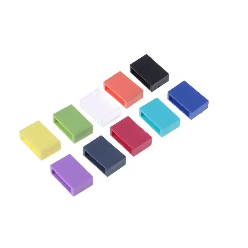 

10PCS Fastener Secure Ring Loop Holder Silicone Wristband Watchband Clasp Keeper Bracelet Accessories for Garmin Vivofit